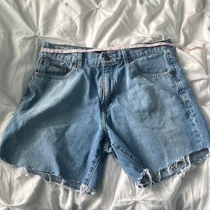 Cut off Calvin Klein Jean shorts. Size 34.
